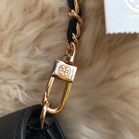 Tory Burch Black ROBINSON CHAIN WALLET - Picture 6 of 9